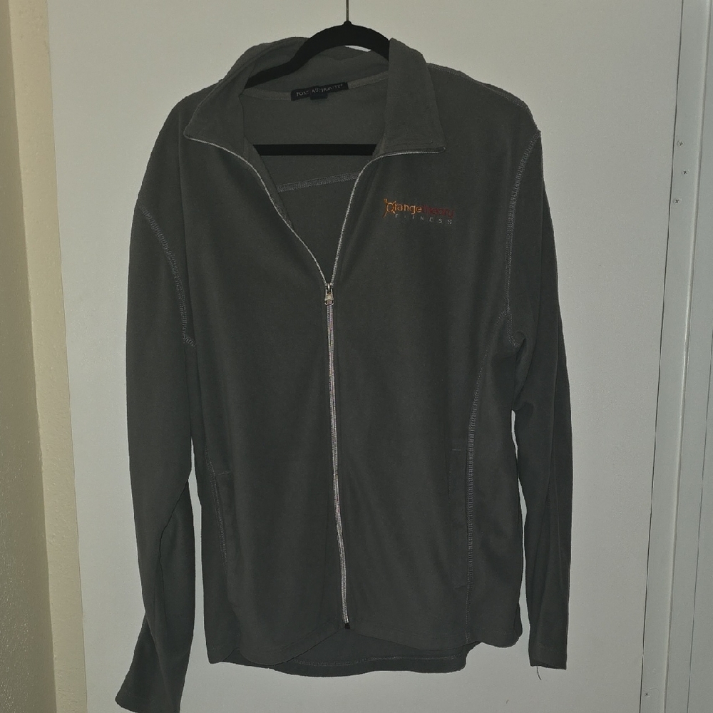 Gray Full-Zip Jacket